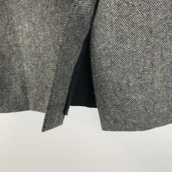 J. Crew Wool Blend A-Line Skirt Women’s Size 10 Zip Pockets Lined Herringbone - Picture 4 of 10
